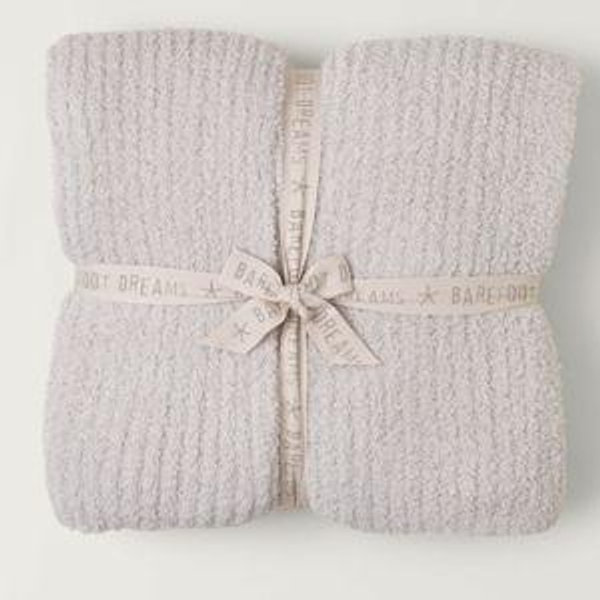 Barefoot Dreams CozyChic® Ribbed Bed Blanket, Full/Queen Color: Stone