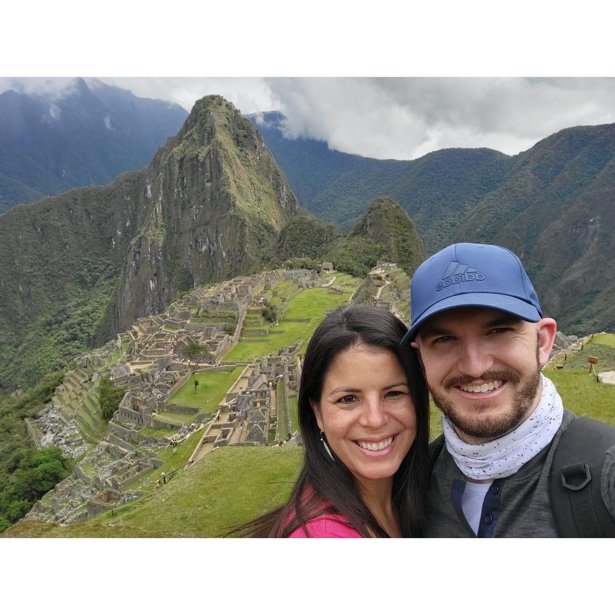 Everything is wonderful in this pic! Including Machu Picchu!
