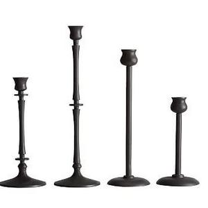 Booker Candleholders, Bronze Tapers - Set Of 4