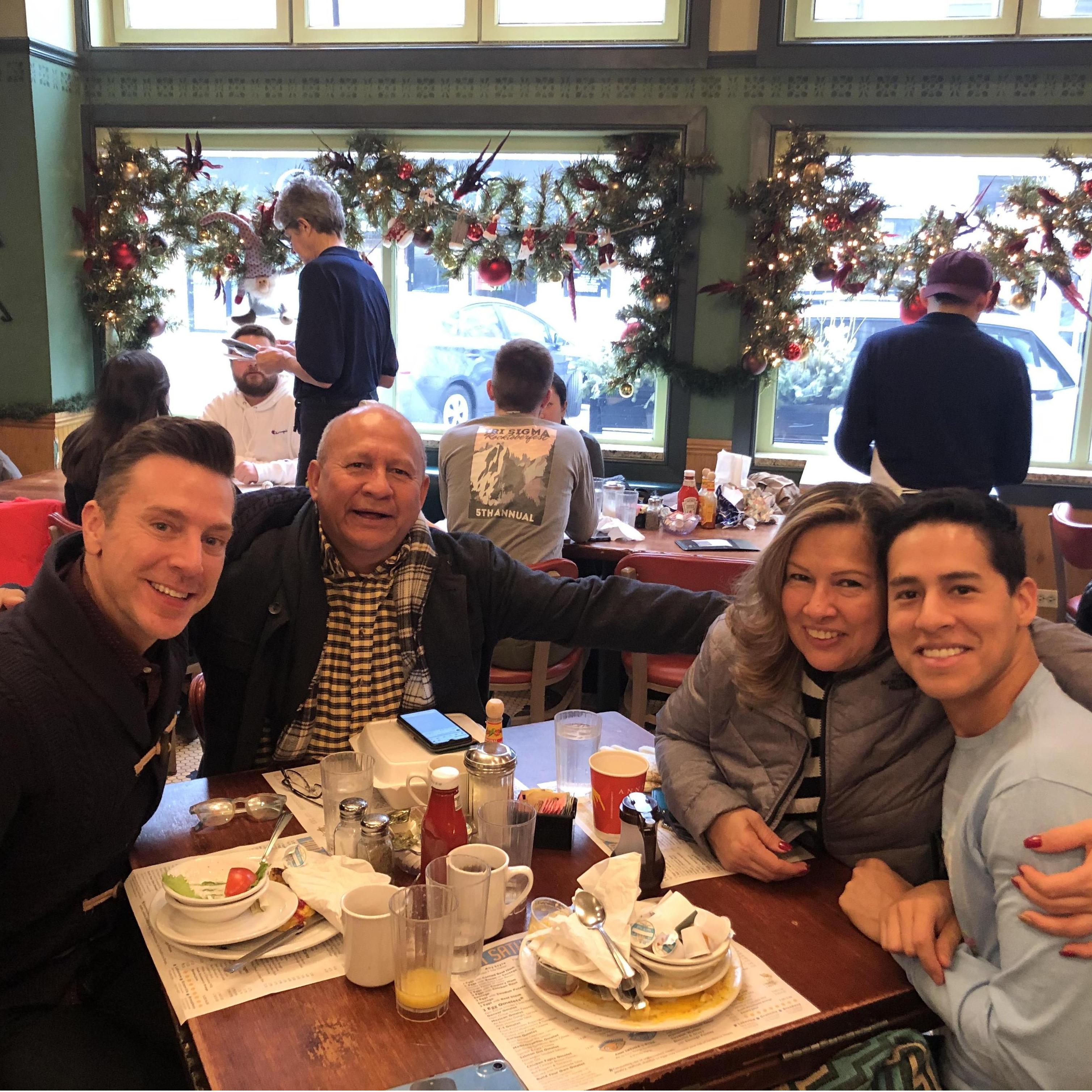 We have been blessed to share the holidays with family from both sides!