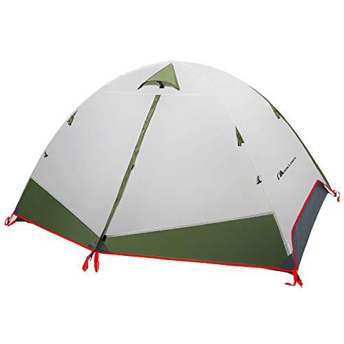 MOON LENCE Compact Camping Tent 2 Person Backpacking Tent Double Layer Outdoor Lightweight Tent Waterproof Wind Proof Anti-UV for Hiking Fishing Mountaineering