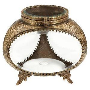 The Emily & Meritt Glass and Bronze Wishbox