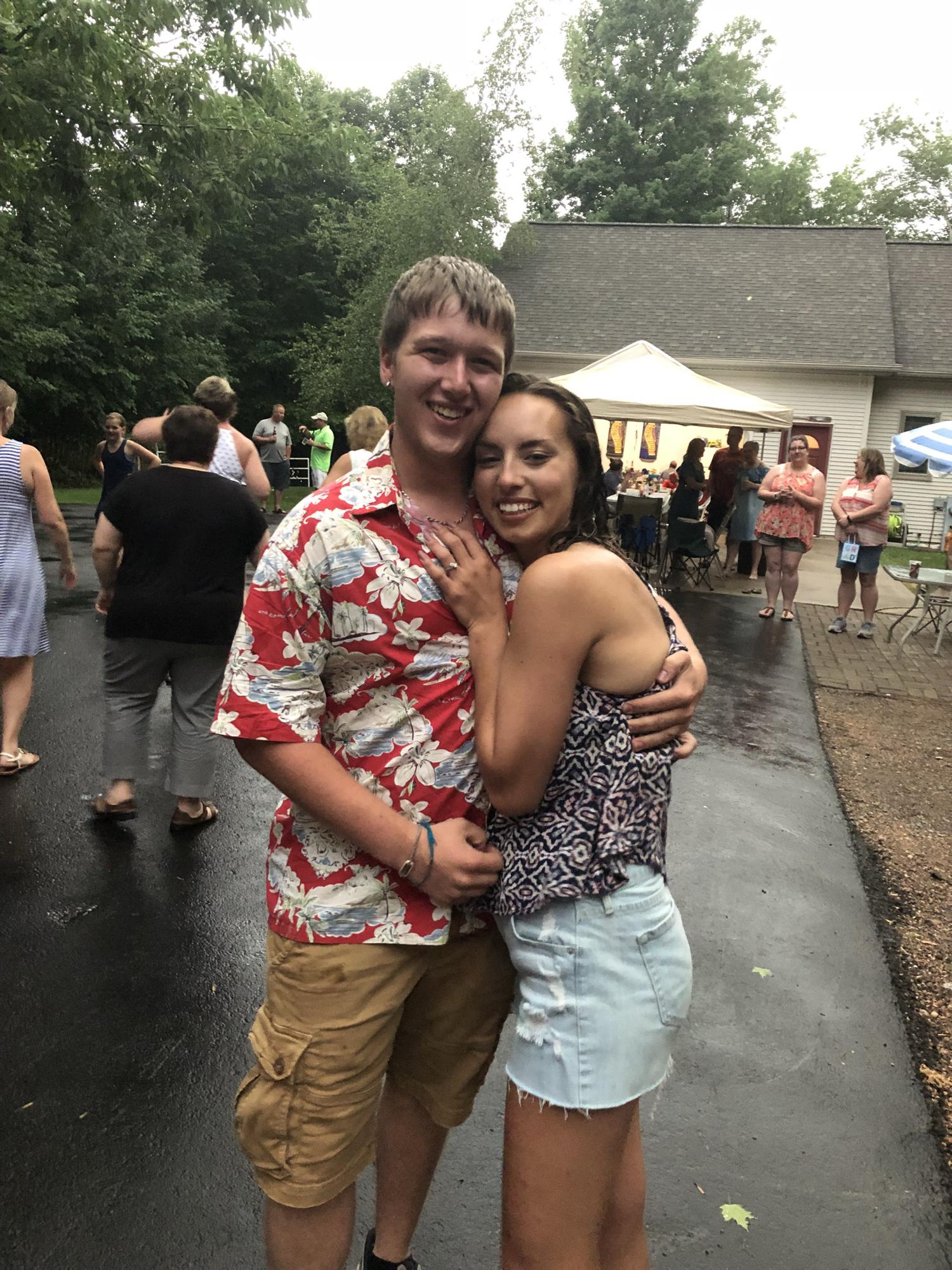 2018 Kayson surprising Lexi at her graduation party