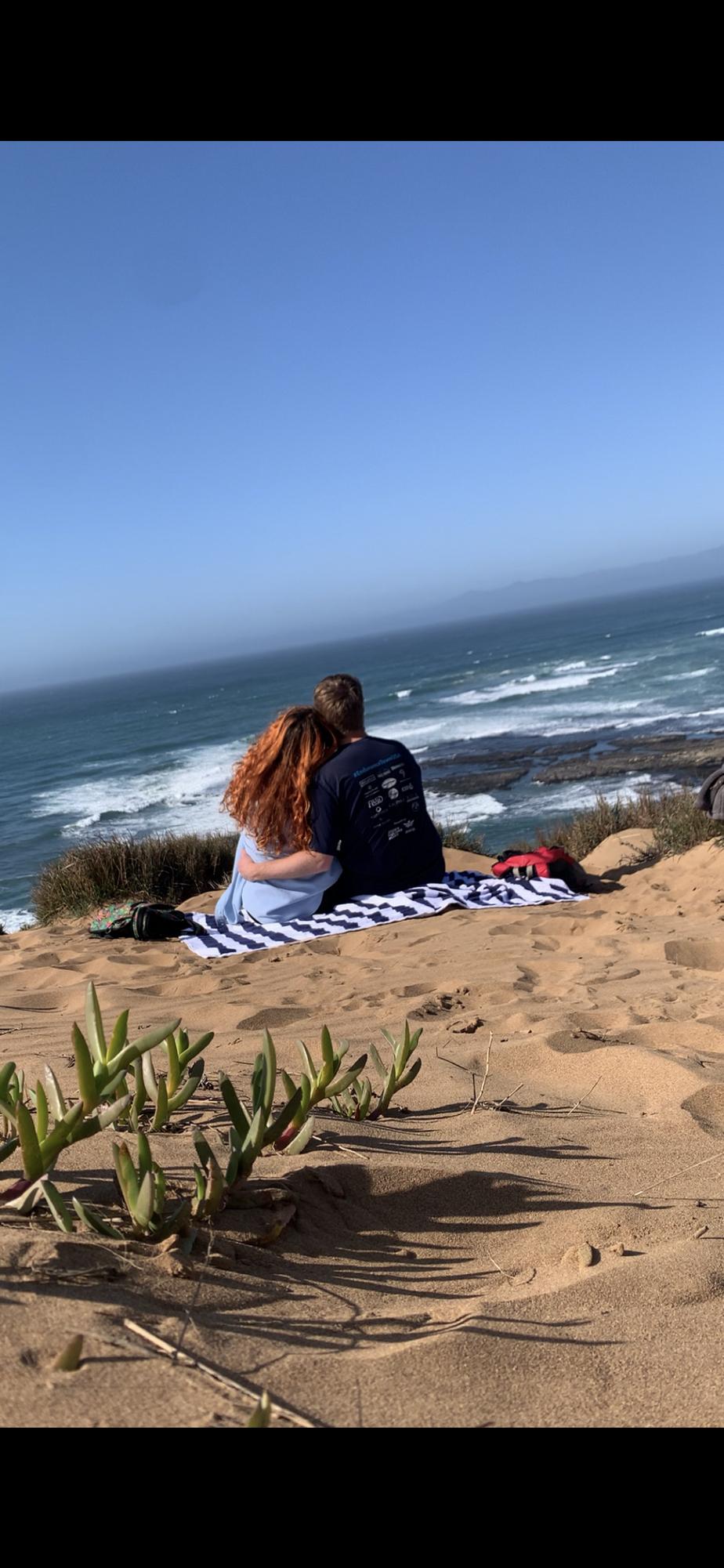 Lunch after a hike with a view