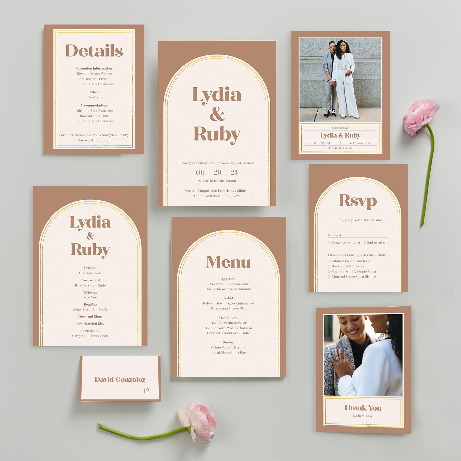 Sanibel | Zola Wedding Place Cards, image size:1600x1600