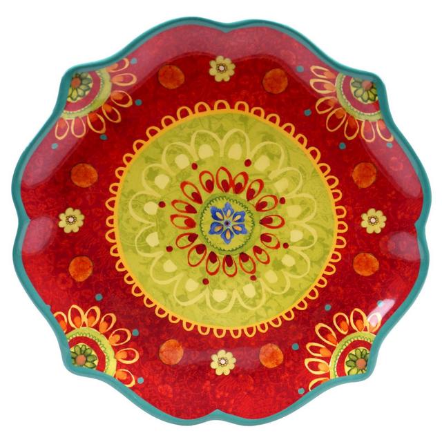 Certified International Tunisian Sunset Round Platter (13.25")