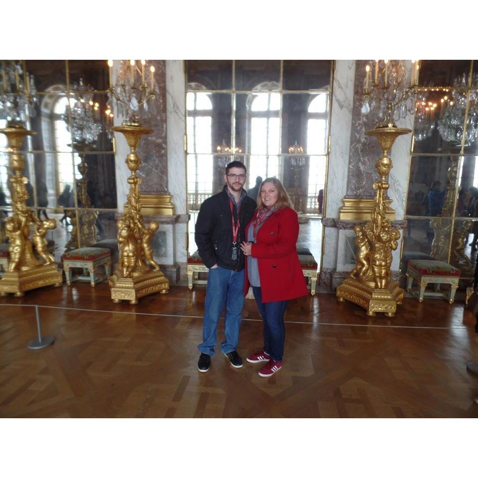 Will & I in the Hall of Mirrors at Versailles.