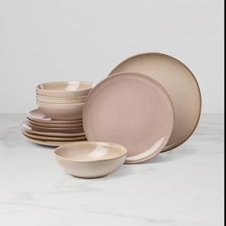 Organic Shades 12-Piece Dinnerware Set, Service for 4