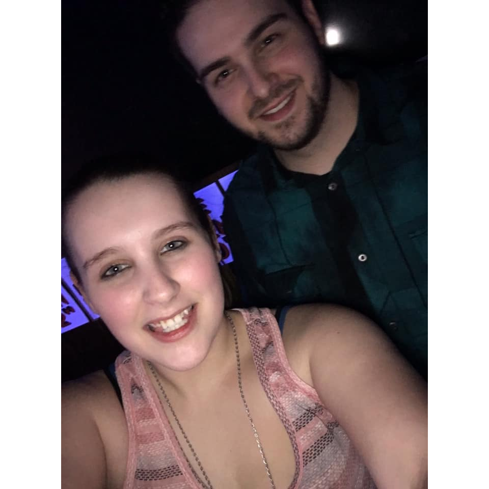 Our first date <3 After the movies we went to the bowling alley (: