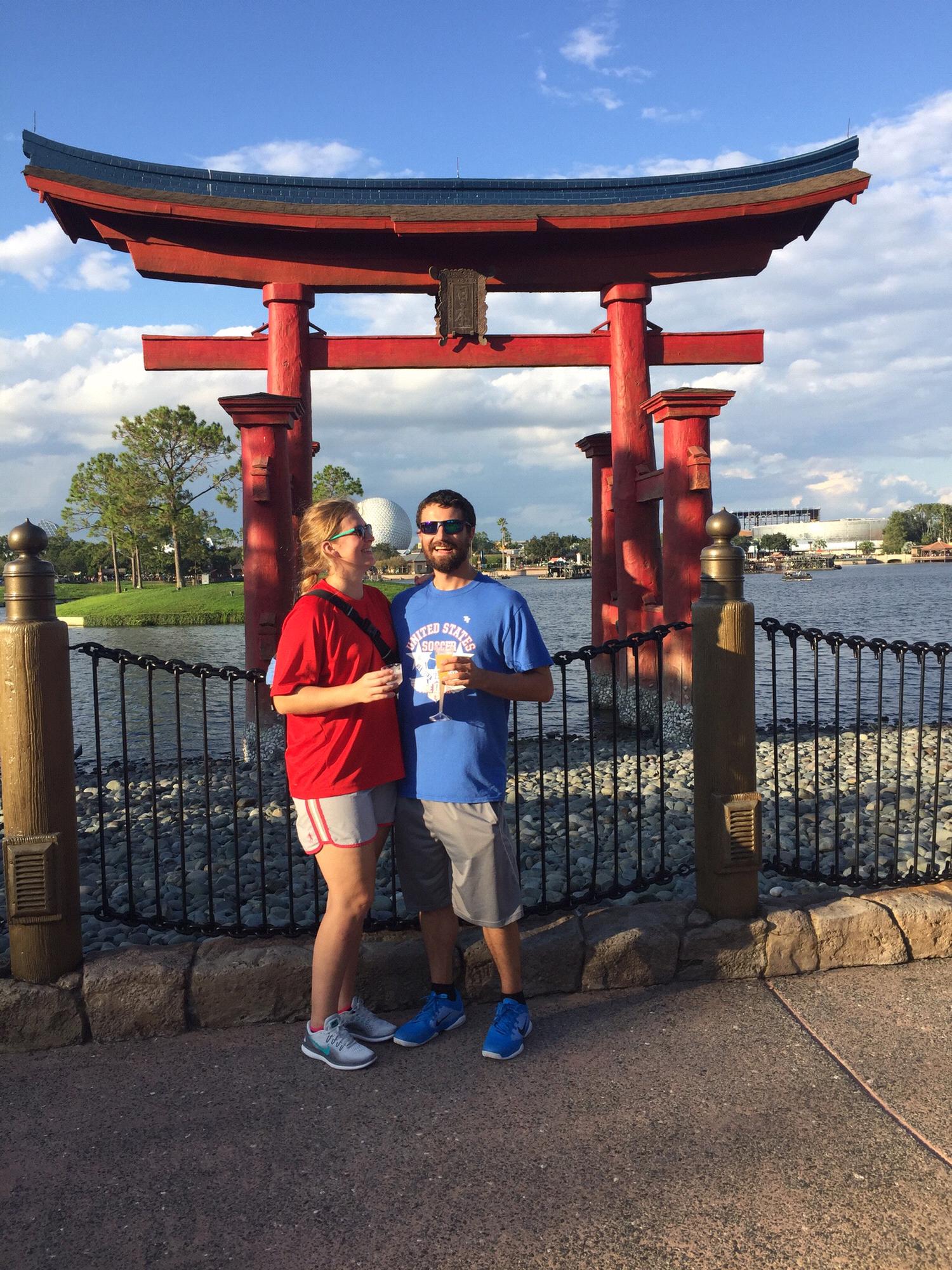 Epcot in Disney. Christine laughing at Brian's jokes.
October 2018