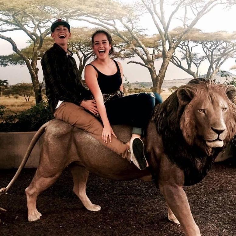 Our first date since I left for the military, The San Diego Zoo. January 2016