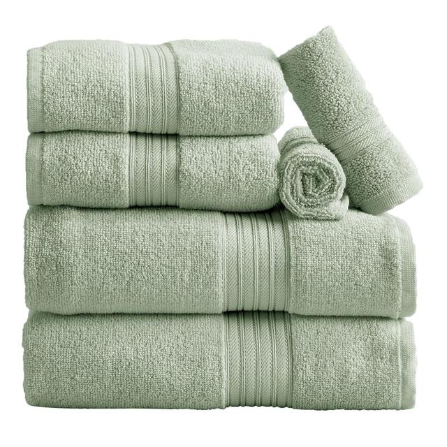 100% Cotton Solid Color Quick Dry Bath Towel Set - Great Bay Home