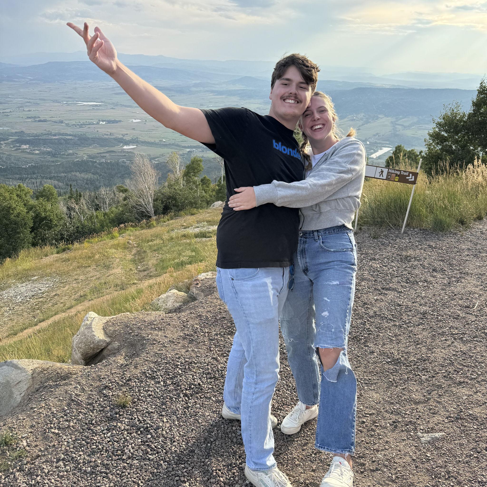 Standing on top of the world!