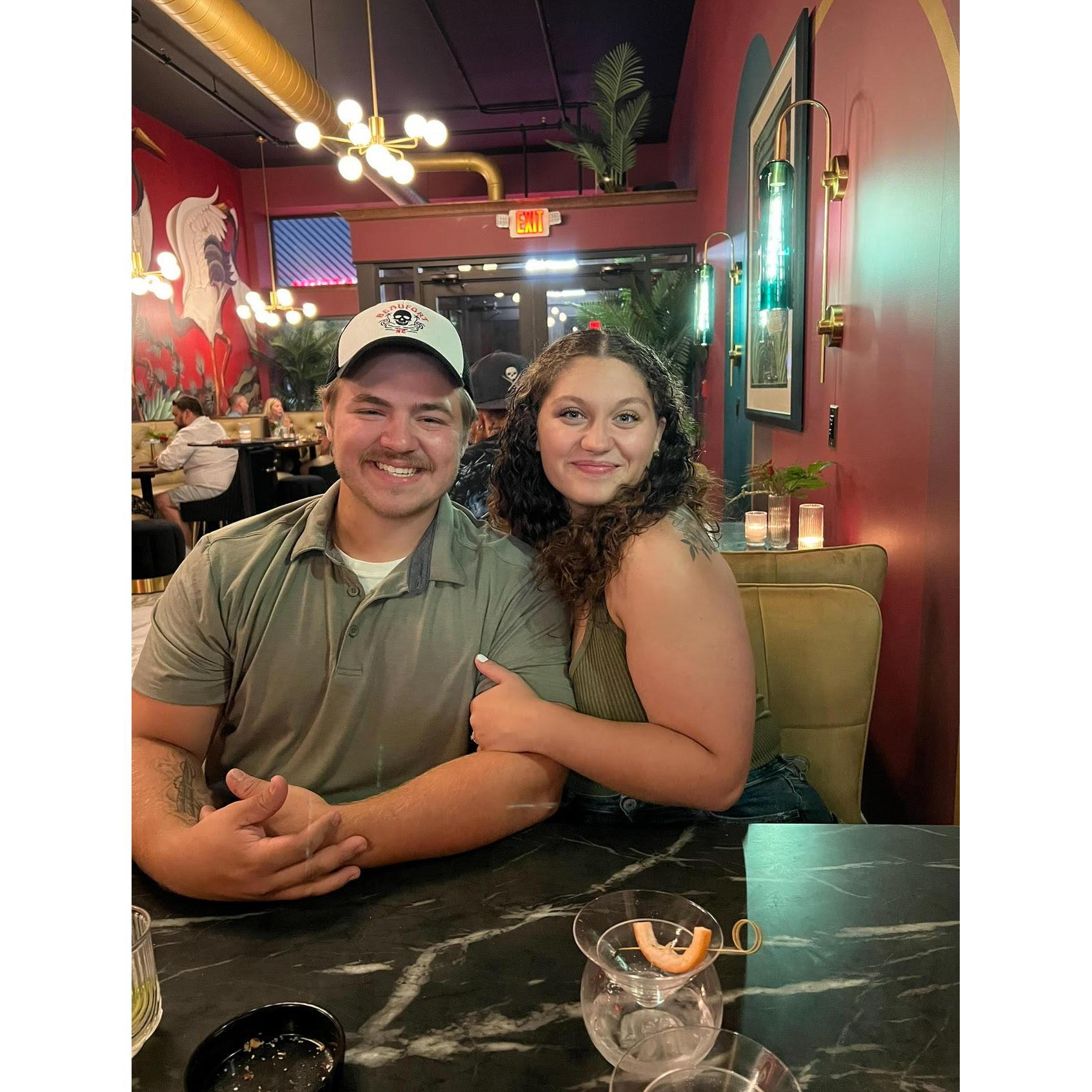 This was taken on one of our first double dates with Tucker & Rachel