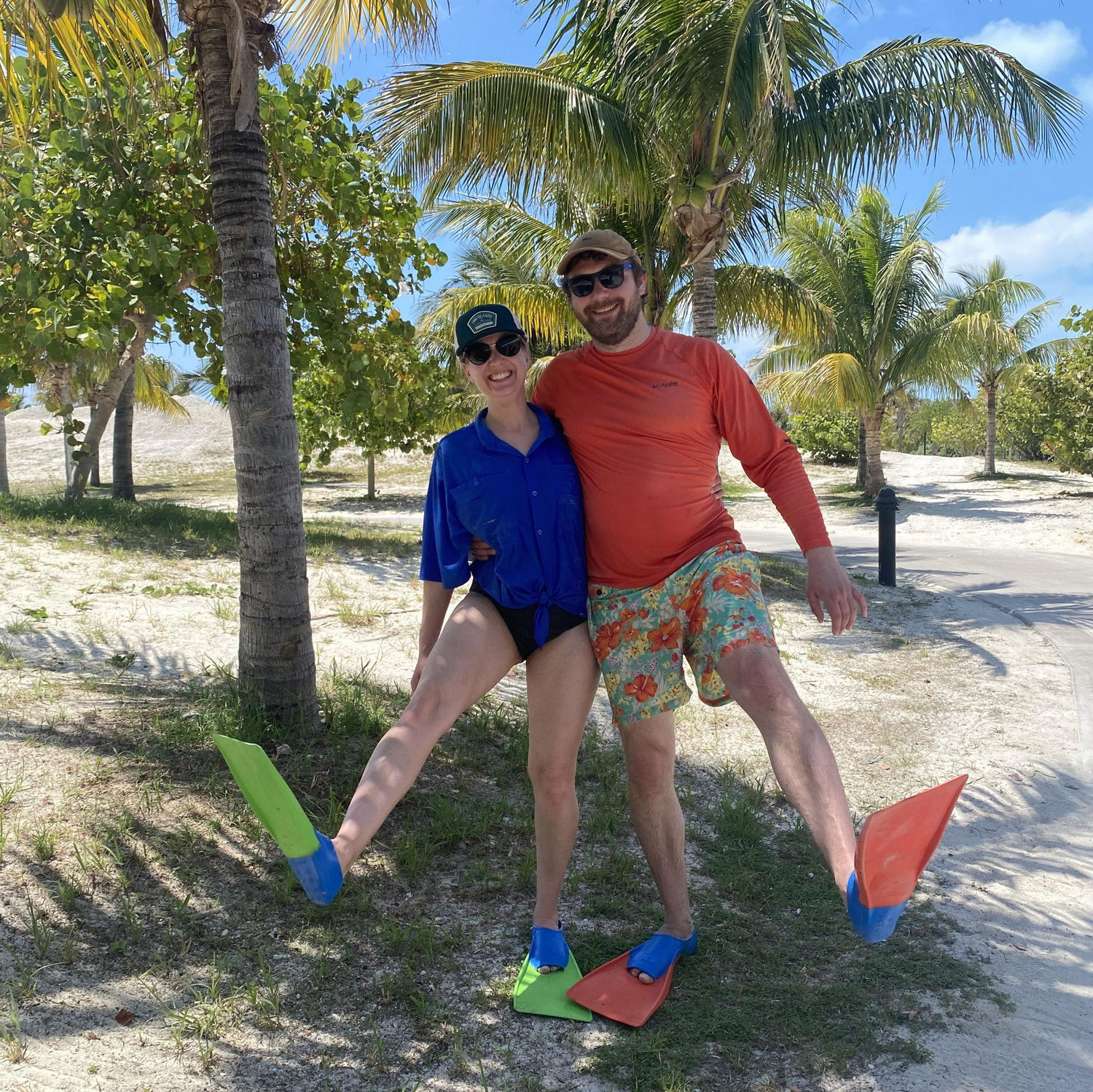 Joy braved the open ocean to snorkel with me. Major achievement. There may have been a shark :P