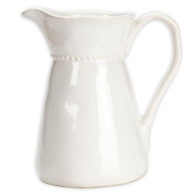 Modern Farmhouse Home Collection™ Organic Bead Pitcher in White