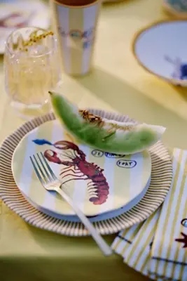 Nathalie Lete By the Sea Melamine Dessert Plate
