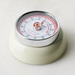 Magnetic Retro Kitchen Timer - Cream