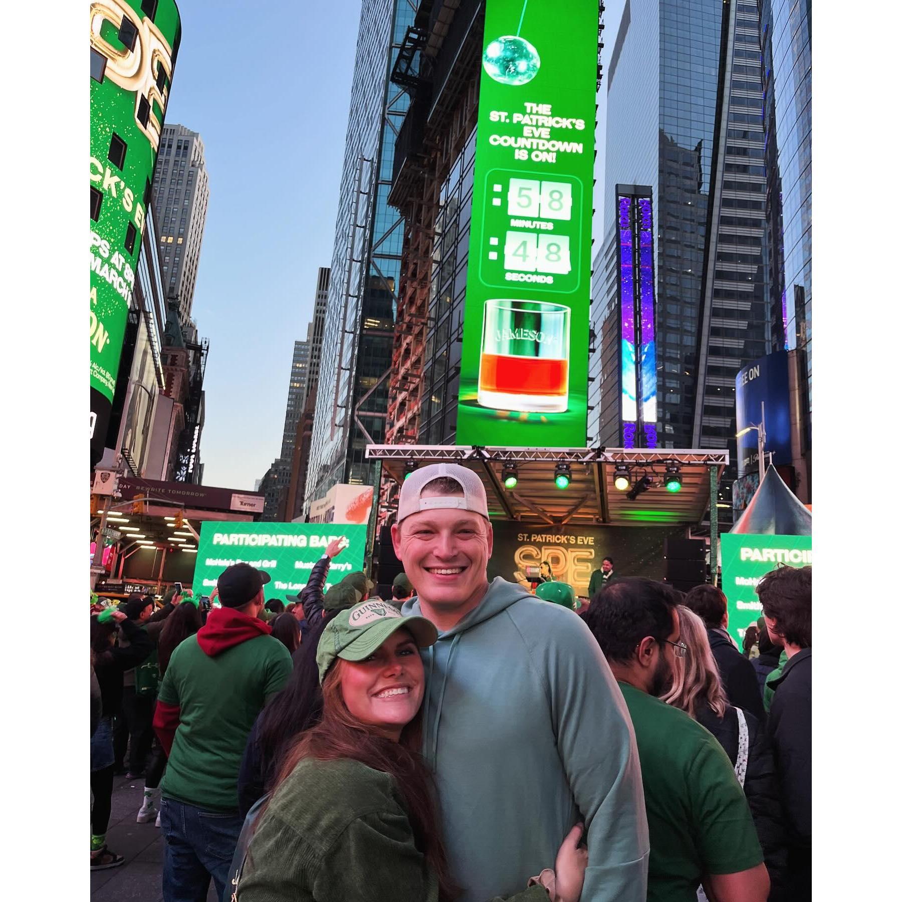 St. Patrick's Day in Times Square!