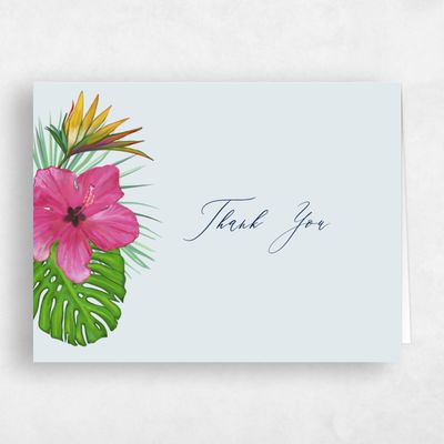 Blue Beach Wedding Thank You - Kaumana Landscape