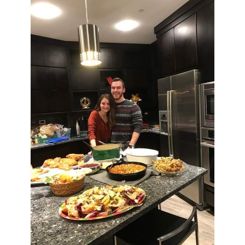 Blake and Andrea about to inhale a concerning amount of food. Classic.
