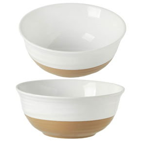 Large Ceramic Serving Bowls Set of 2