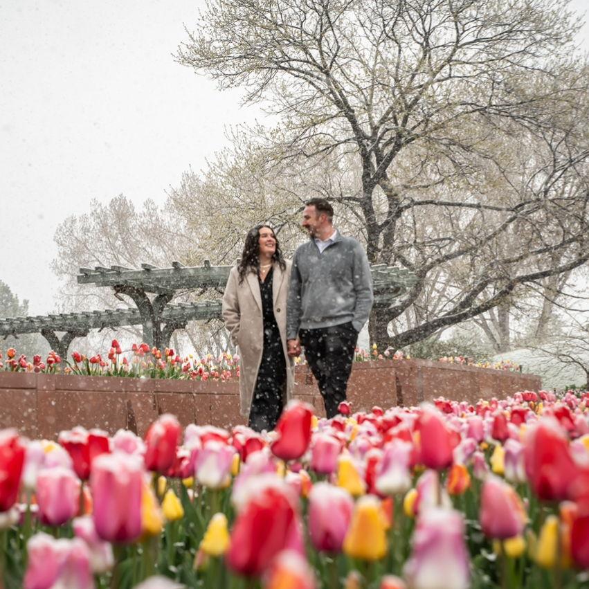 04.19.2024 | Andrew proposed to Loren at the Denver Botanical Gardens...