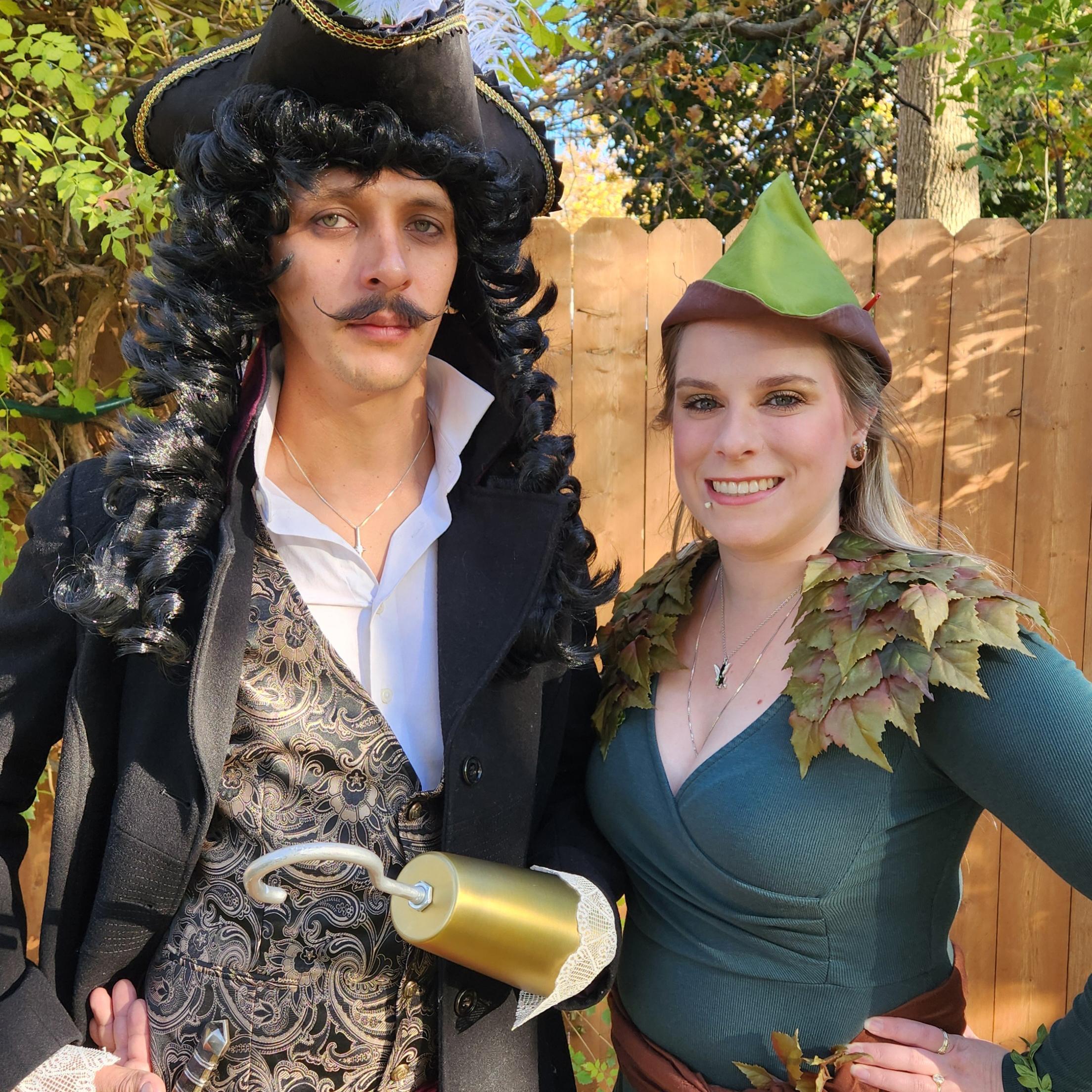 Peter Pan and Captain Hook, Halloween 2024.