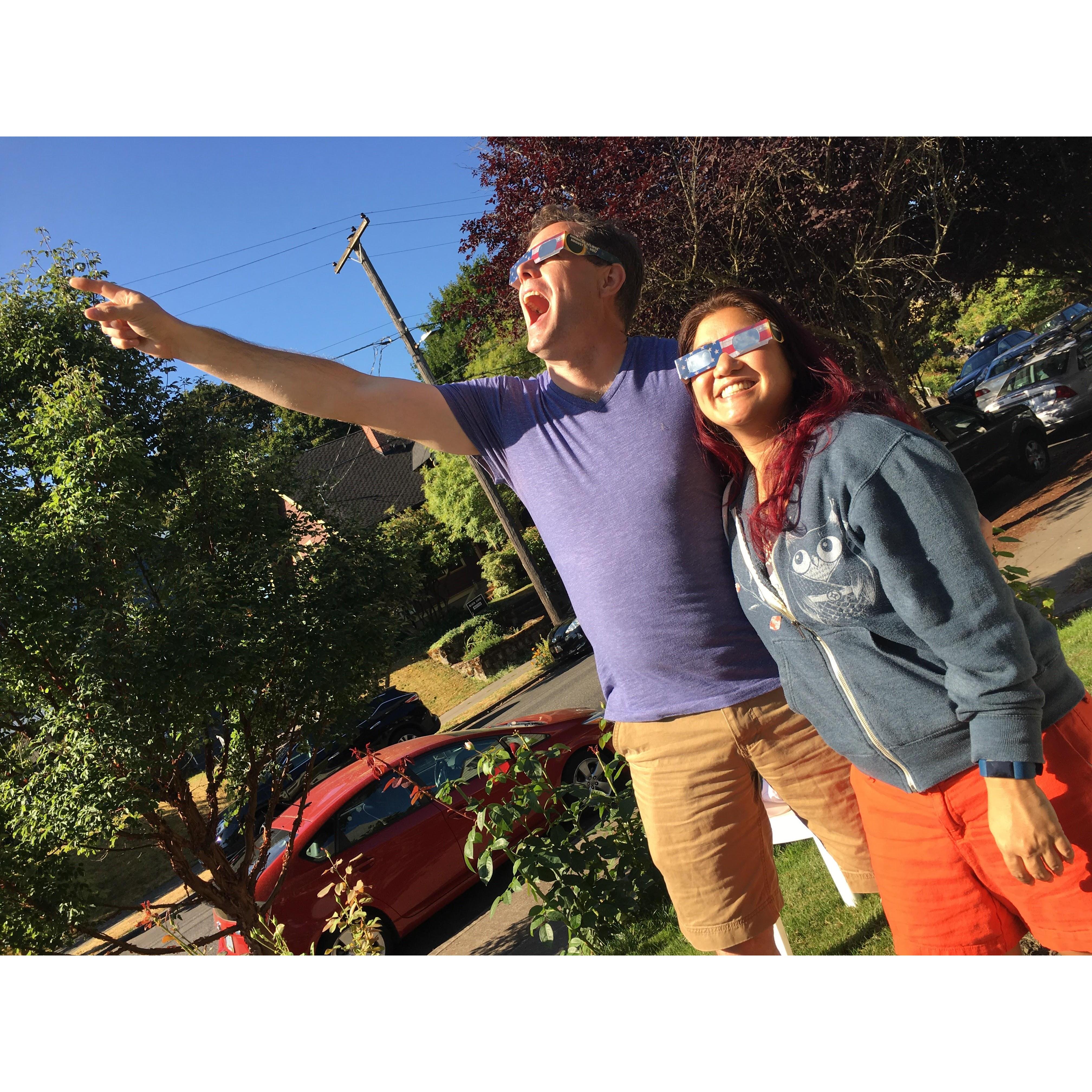 Our first solar eclipse