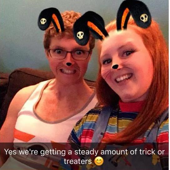 Halloween 2018. I was Chucky and Marek was BB8