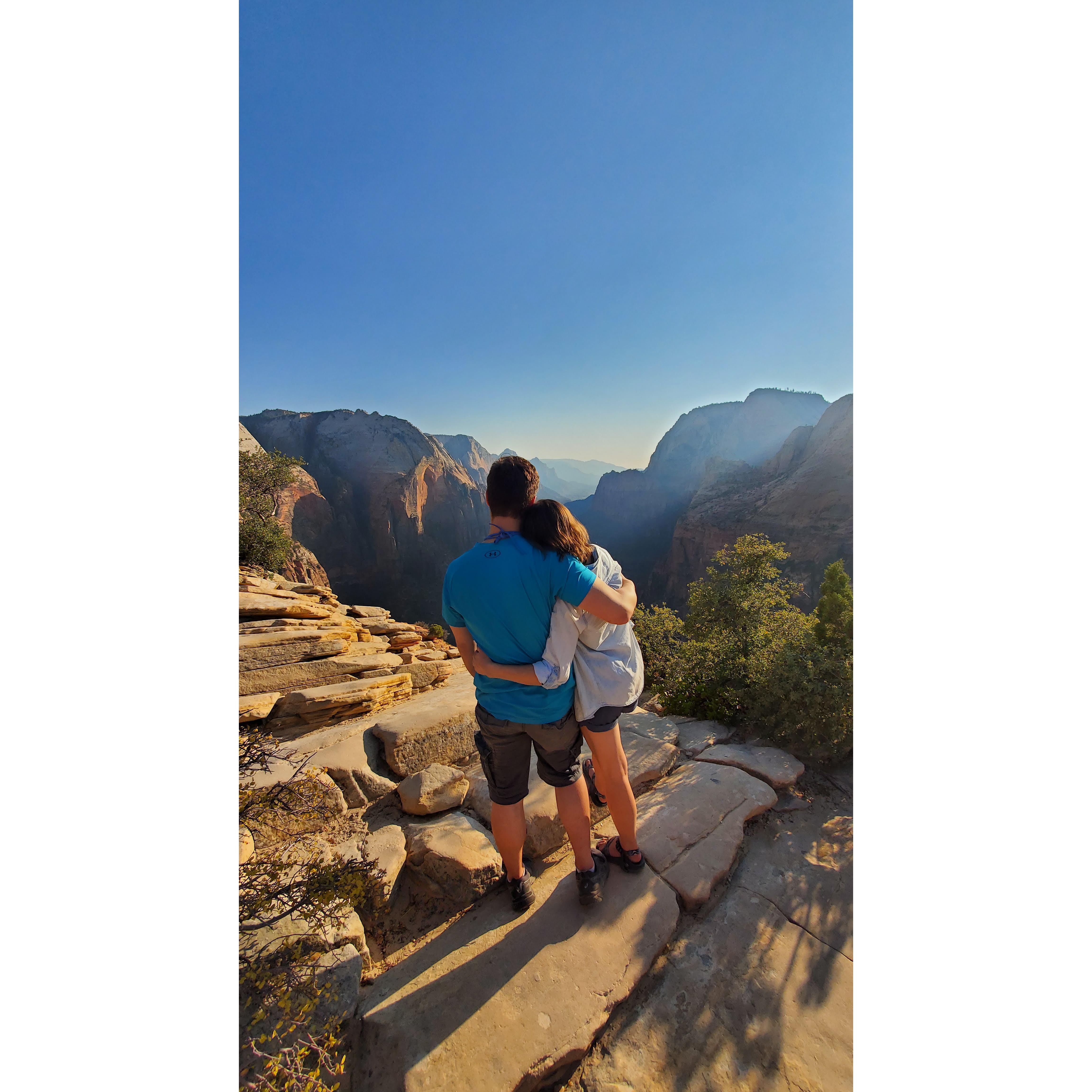 FOT, 2020. We beat Angel's Landing and promptly promised to never do anything more dangerous than that hike.