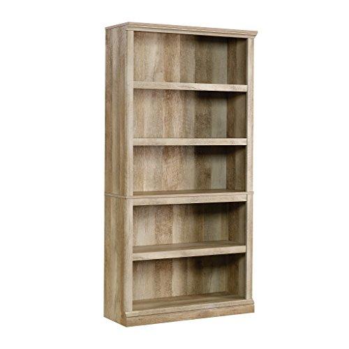 Sauder 5-Shelf Bookcase, Lintel Oak finish