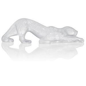 Lalique Crystal, Zeila Clear Panther Sculpture, Small