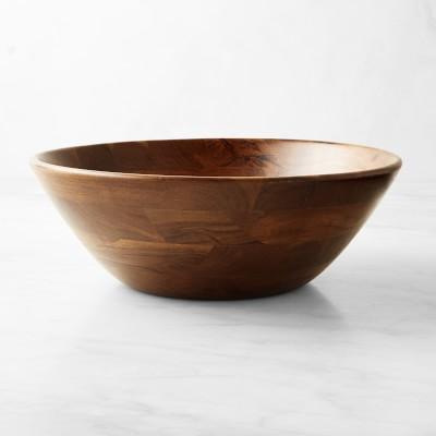 Williams Sonoma Wood Salad Bowl, 17"