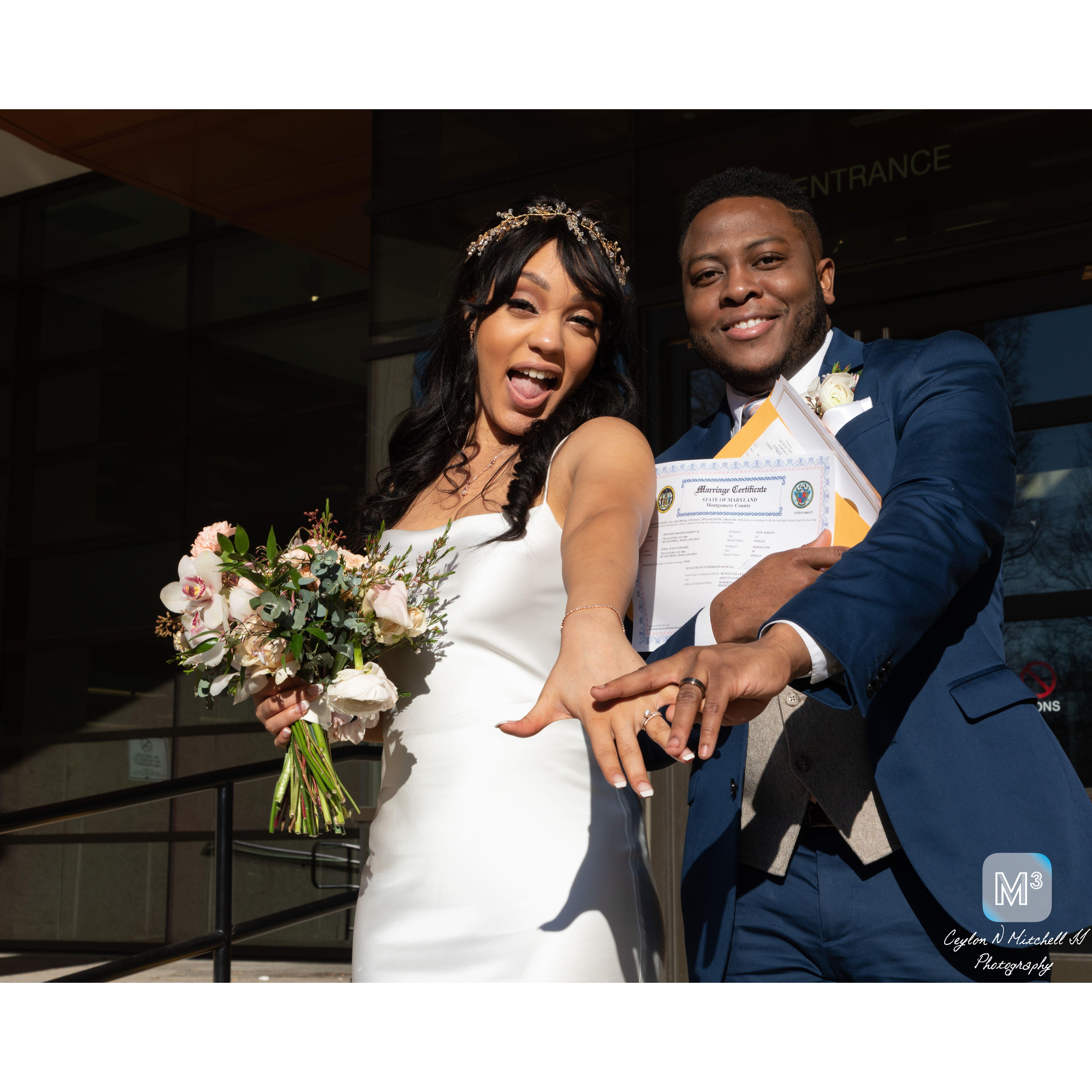Oh, we MARRIED, married!