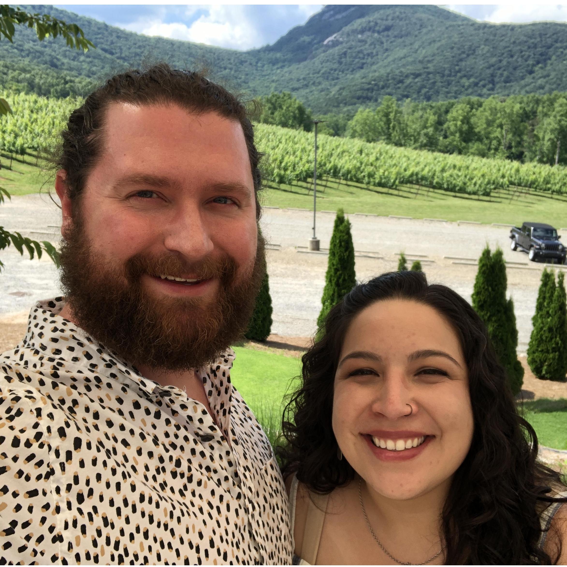 Visiting Yonah Mountain Vineyards!