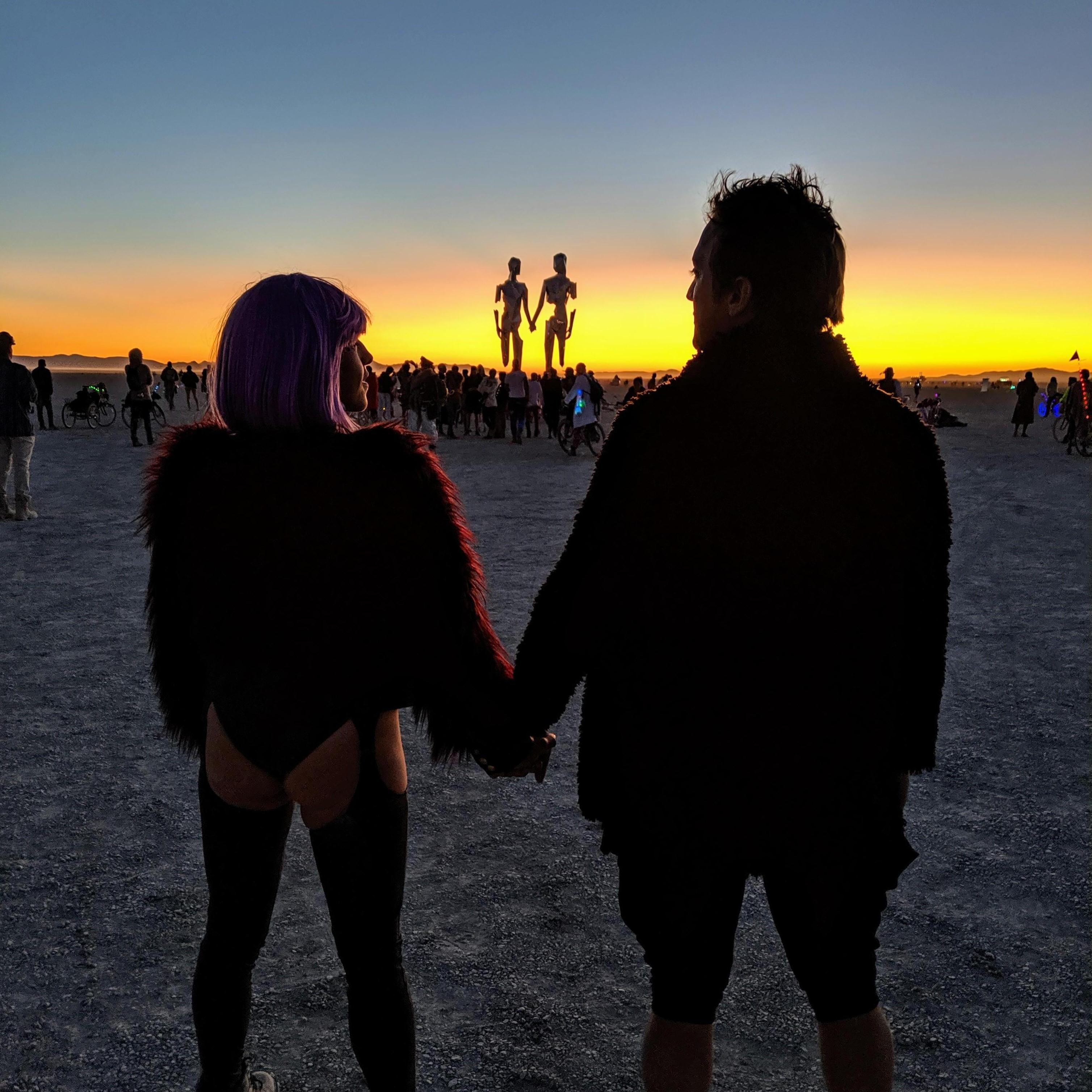 Sunrise in Black Rock City