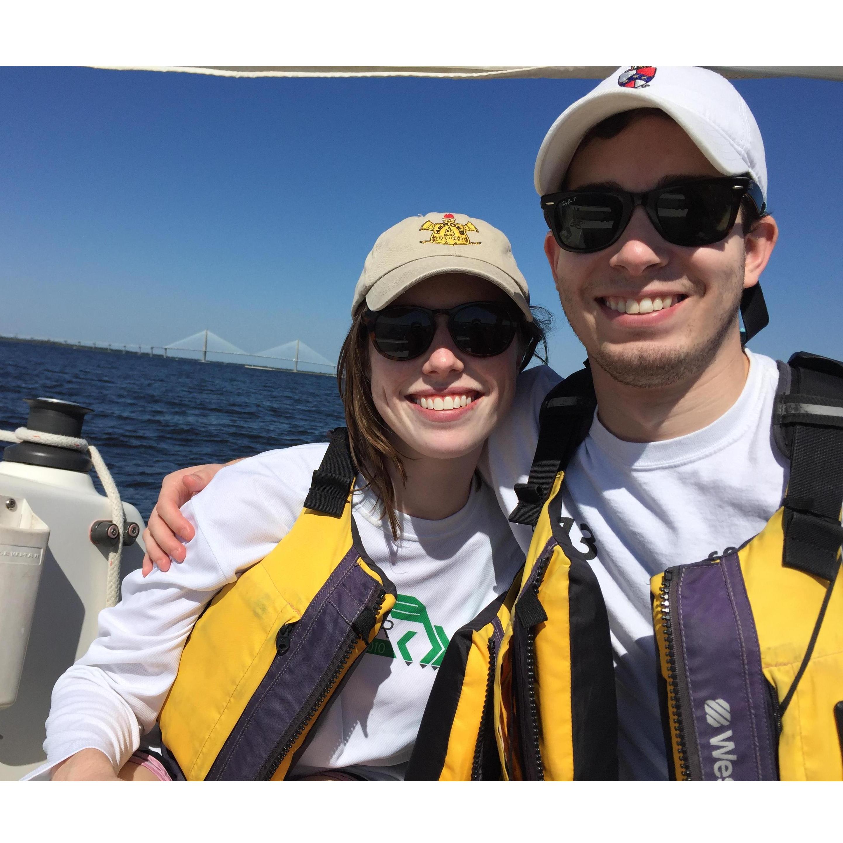 Sailing in Charleston Harbor