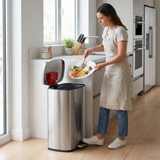 SoftStep® Rectangular Step On Kitchen Trash Can