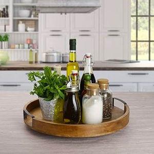 Mikasa Gourmet Basics Round Lazy Susan Serve Tray