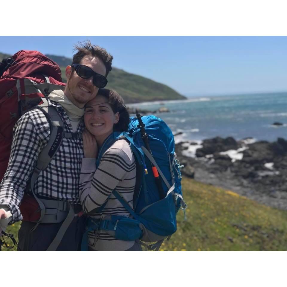 Backpacking Calfornia's Lost Coast trail two days after moving in together