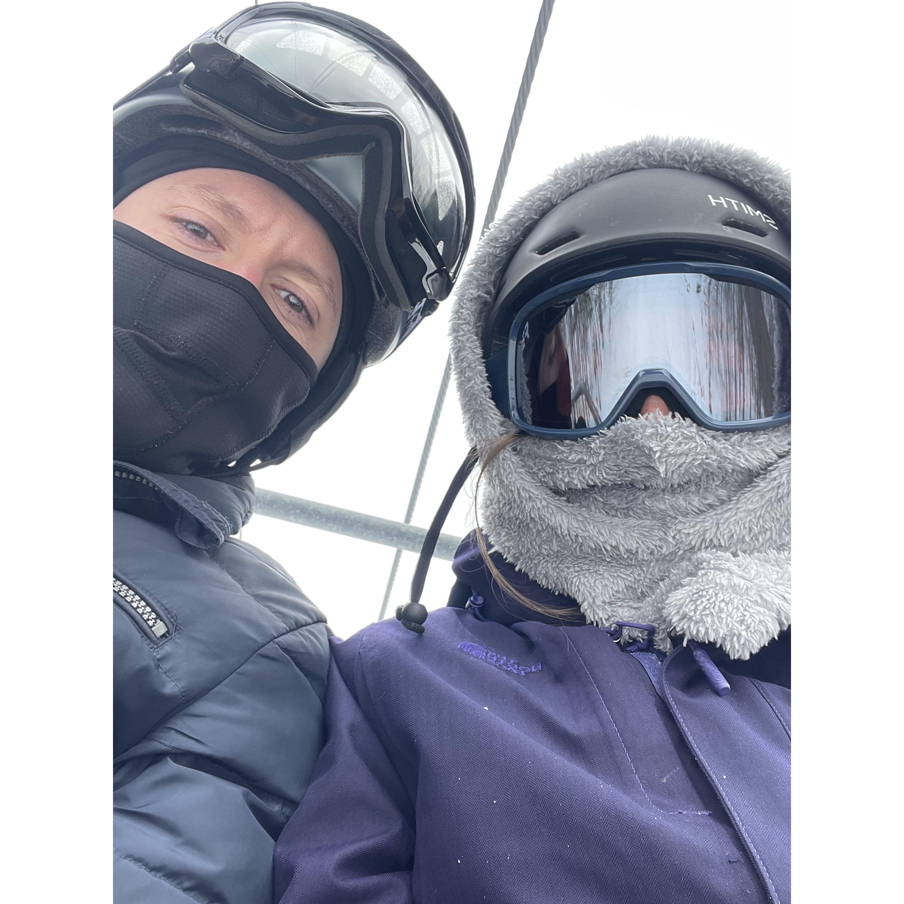 Our winter hobby is skiing (Cody) and snowboarding (Julia). We both fall a lot, but we have fun