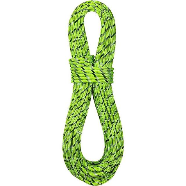 BlueWater Ropes 9.7mm Lightning Pro Double Dry Dynamic Single Rope (Bi-Pattern Flavine, 70M)