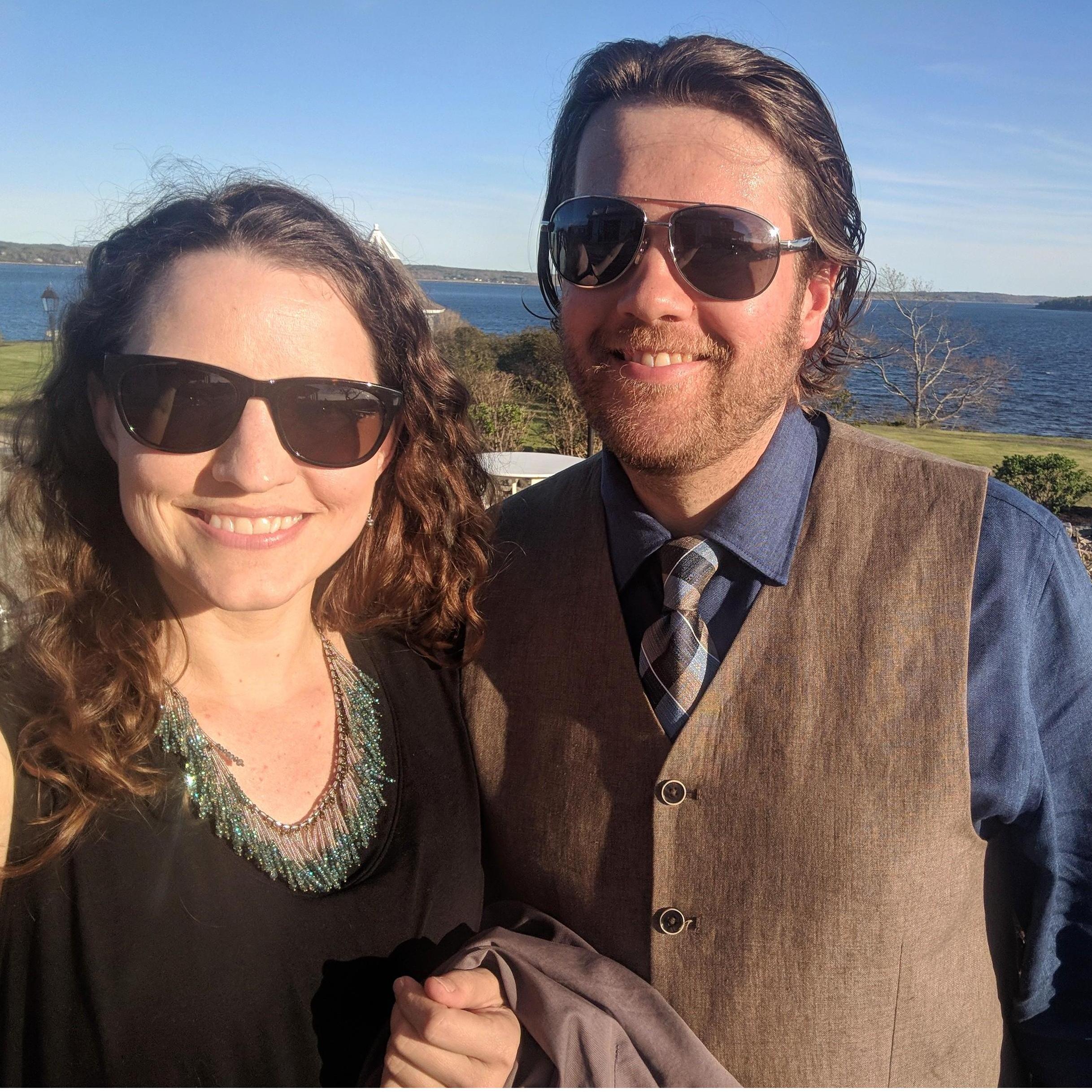 He surprised me by traveling to Maine for my cousin's wedding!