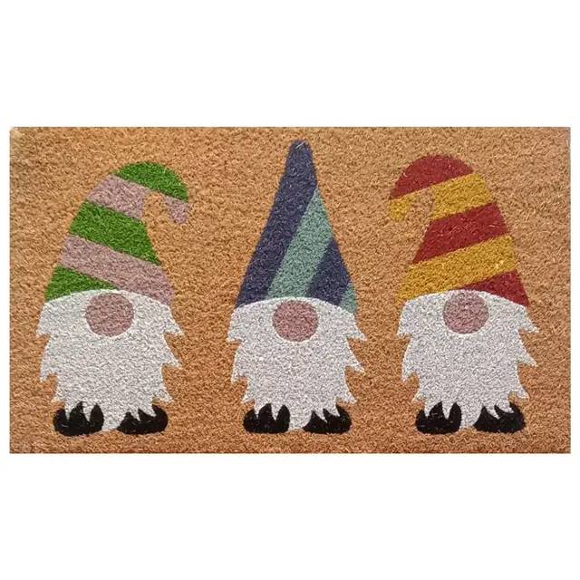H for Happy™ 18" x 30" Gnome Coir Door Mat