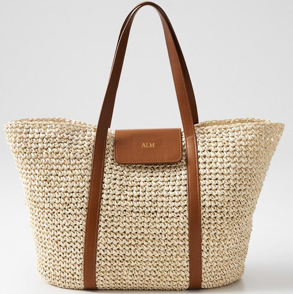 Carmel Straw Tote