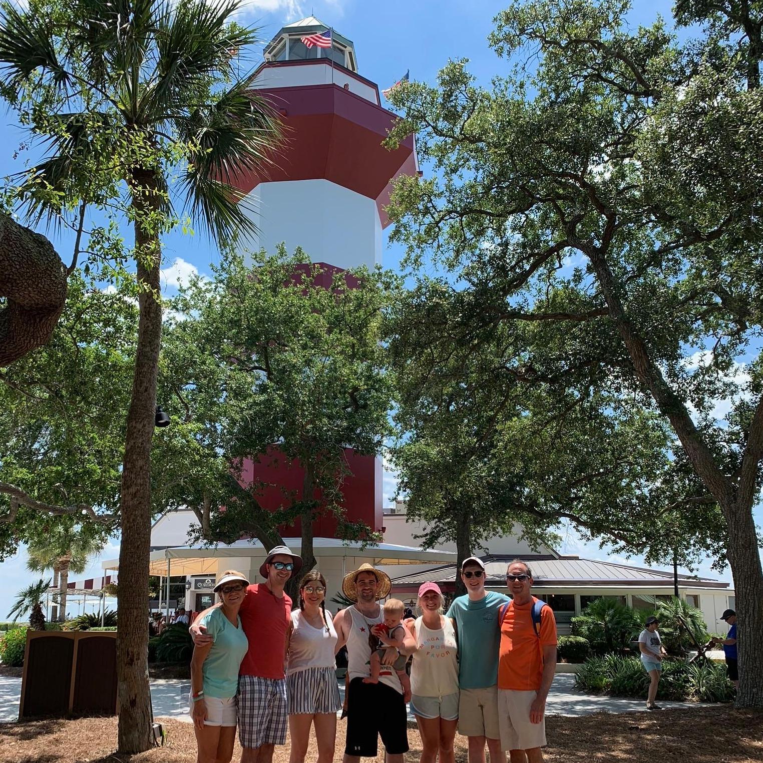 Family bike trip to Harbour Town in Hilton Head Island!