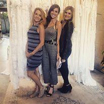Bride dress shopping in LA with her mother and Maid of Honor!