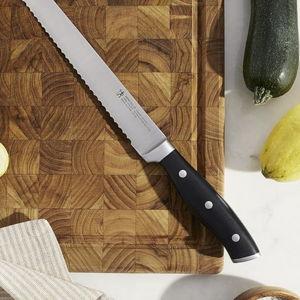 HENCKELS Forged Accent Razor-Sharp 7-inch Hollow Edge Santoku Knife,