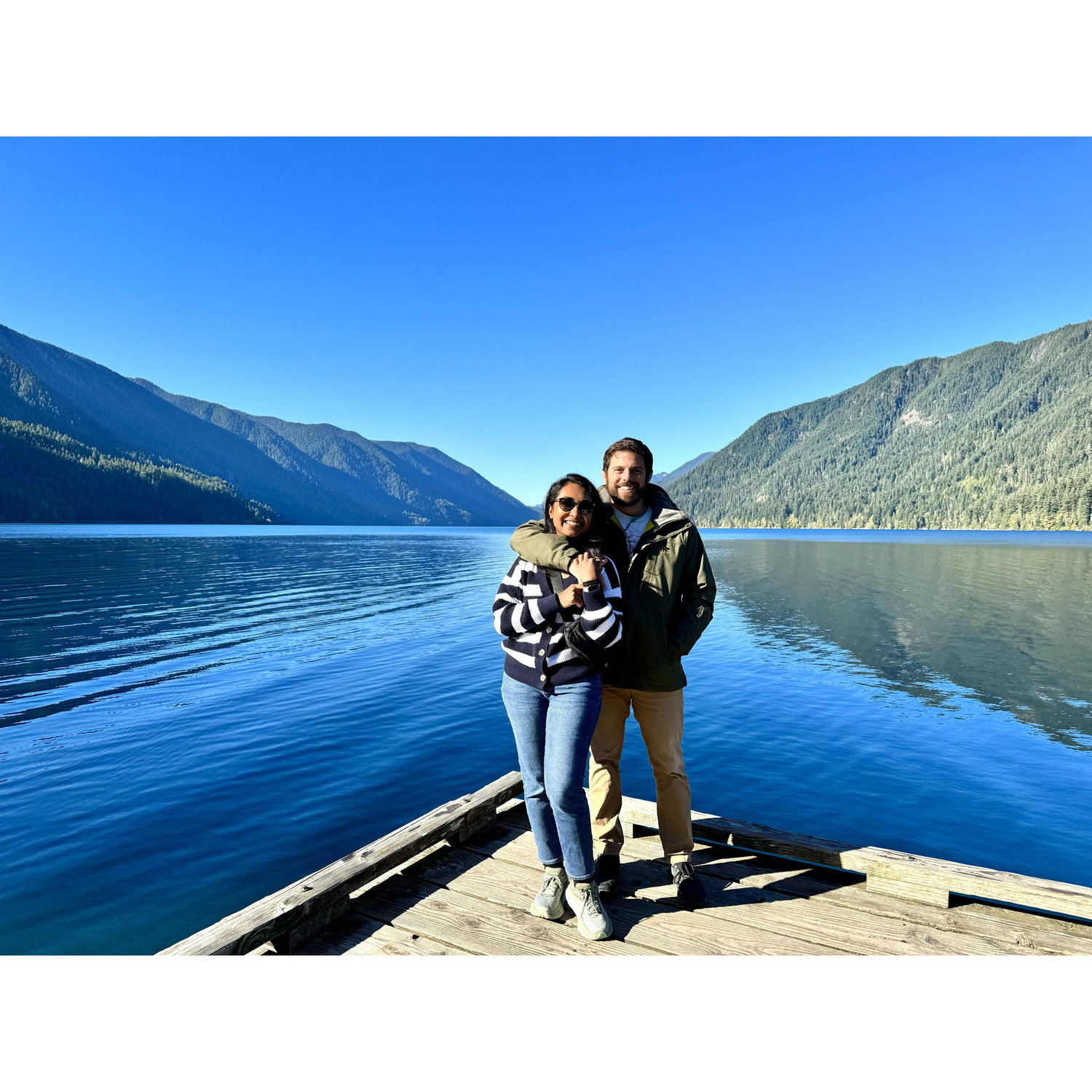 Showing off the beauty of PNW to Ben ⛰️